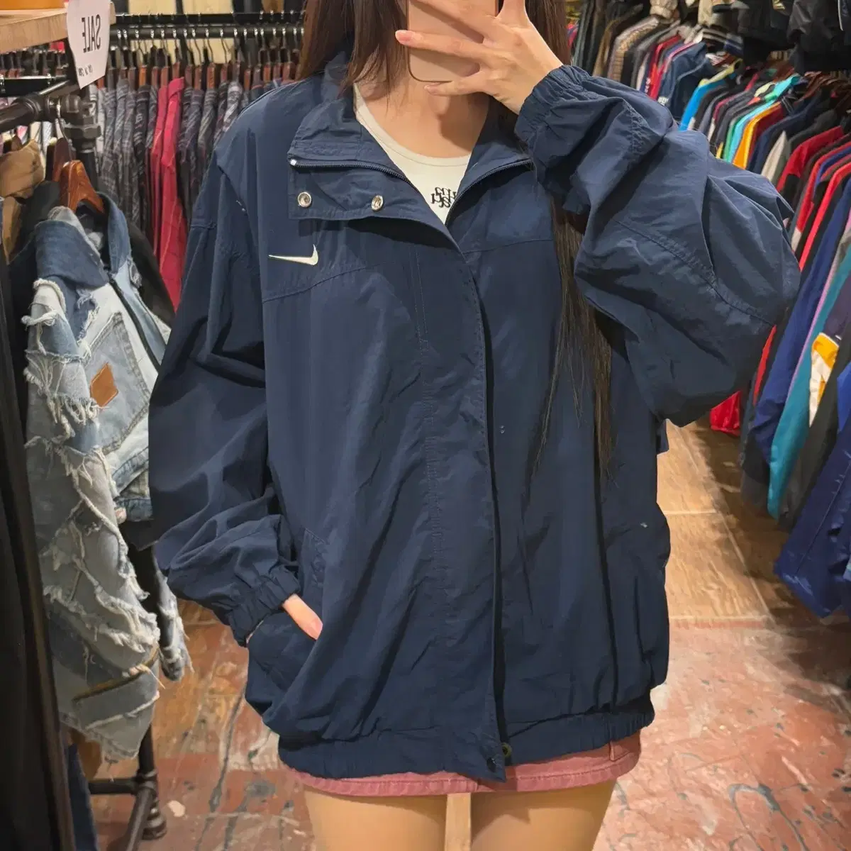 [HI] NIKE Nike Sweatshirt Windbreaker Navy XL