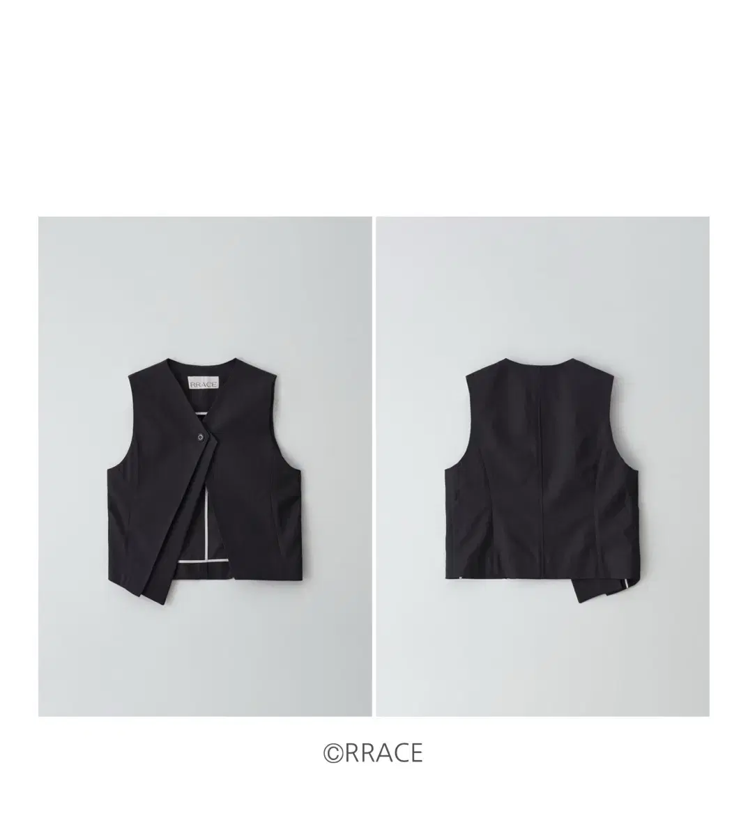 rrace 블랙 클래식 베스트 Structural Classic Vest