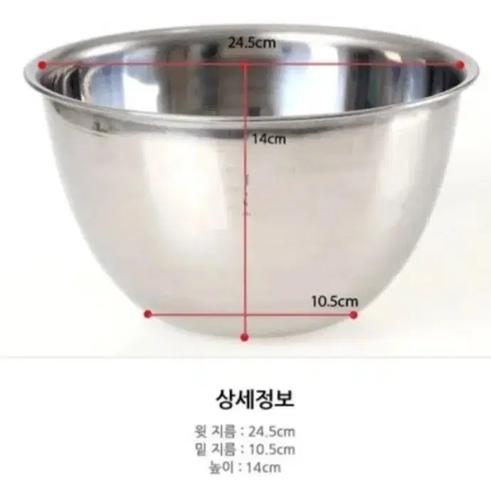 깊은 스텐믹싱볼24cm.