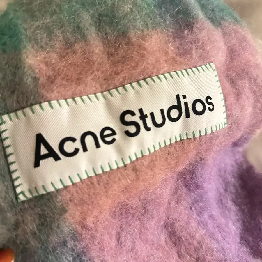 아크네 스튜디오 Acne Studios 모헤어 울 머플러 목도리 체크스카