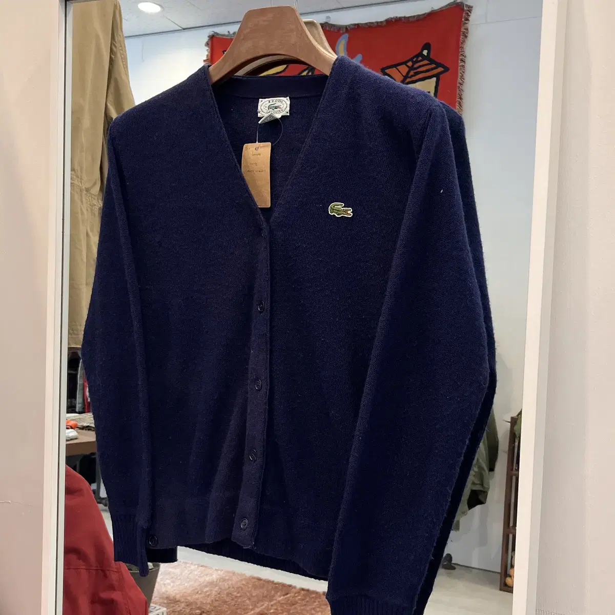 80s Lacoste 라코스테 가디건 (made in USA)