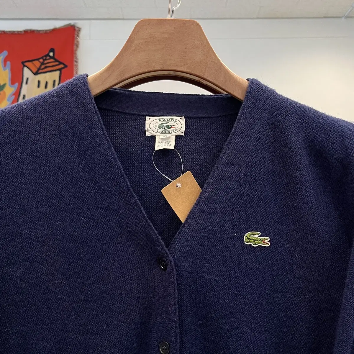 80s Lacoste 라코스테 가디건 (made in USA)