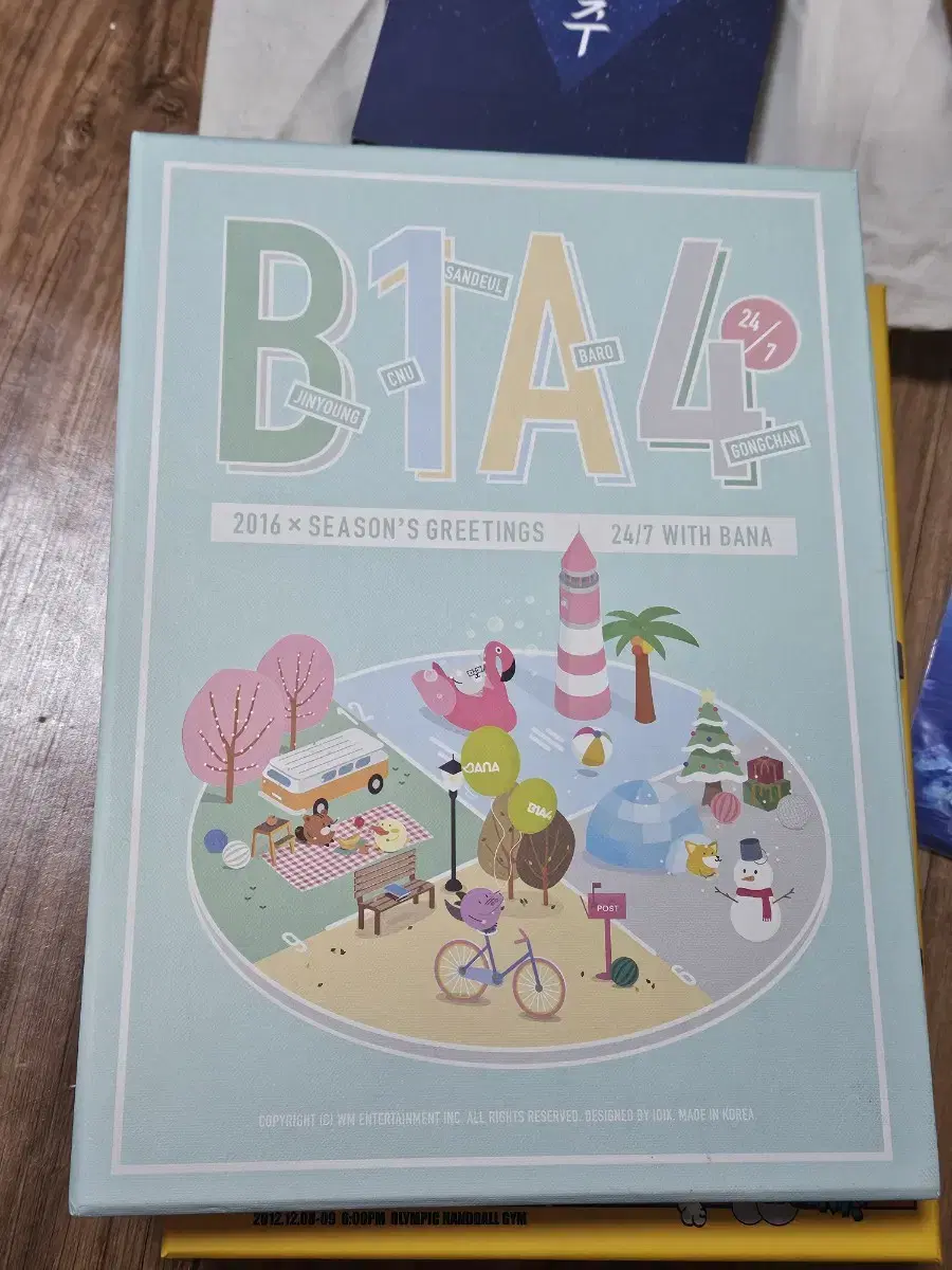 B1A4 seasons greetings, and official goods Components