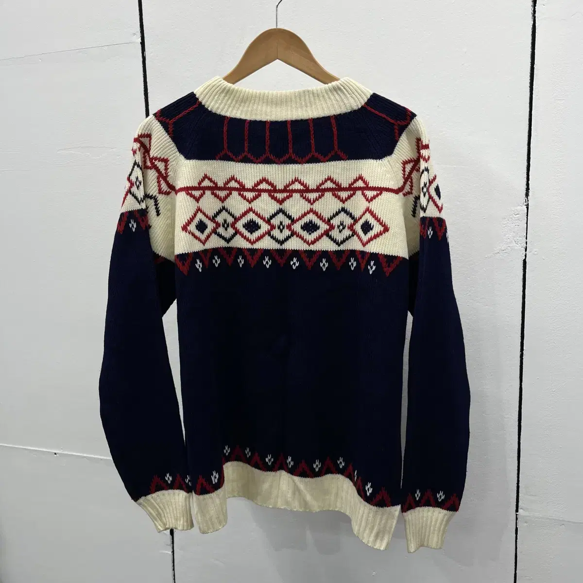 (XL) 70-80s JC Penny 노드릭 패턴 니트