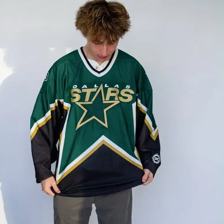 90S  WWS  X NHL  댈러스 스타스 빈티지 어쎈틱 져지  105