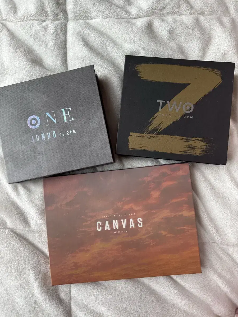 2pm준호 음반앨범(one, two, canvas)