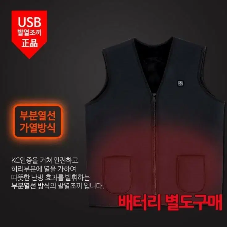 usb 발열조끼 (새상품, 무료배송)