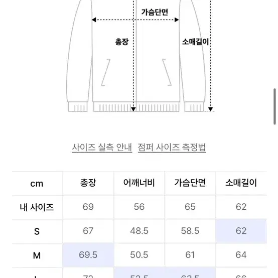 예스아이씨 워크자켓 네이비 m