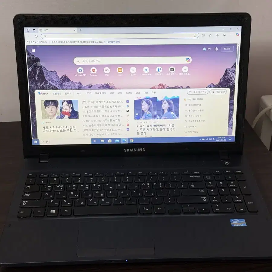 삼성 노트북 i5-cpu 8gb ram ssd128gb