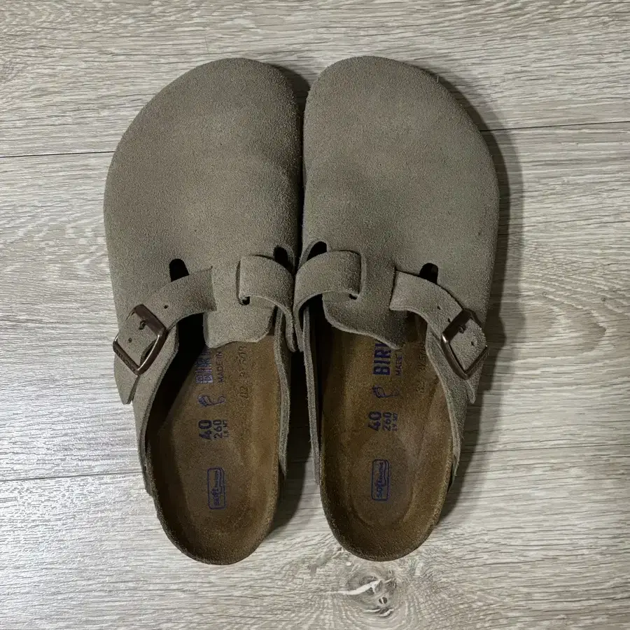 Birkenstock 버켄스탁 보스턴 타우페 40(박스있음)