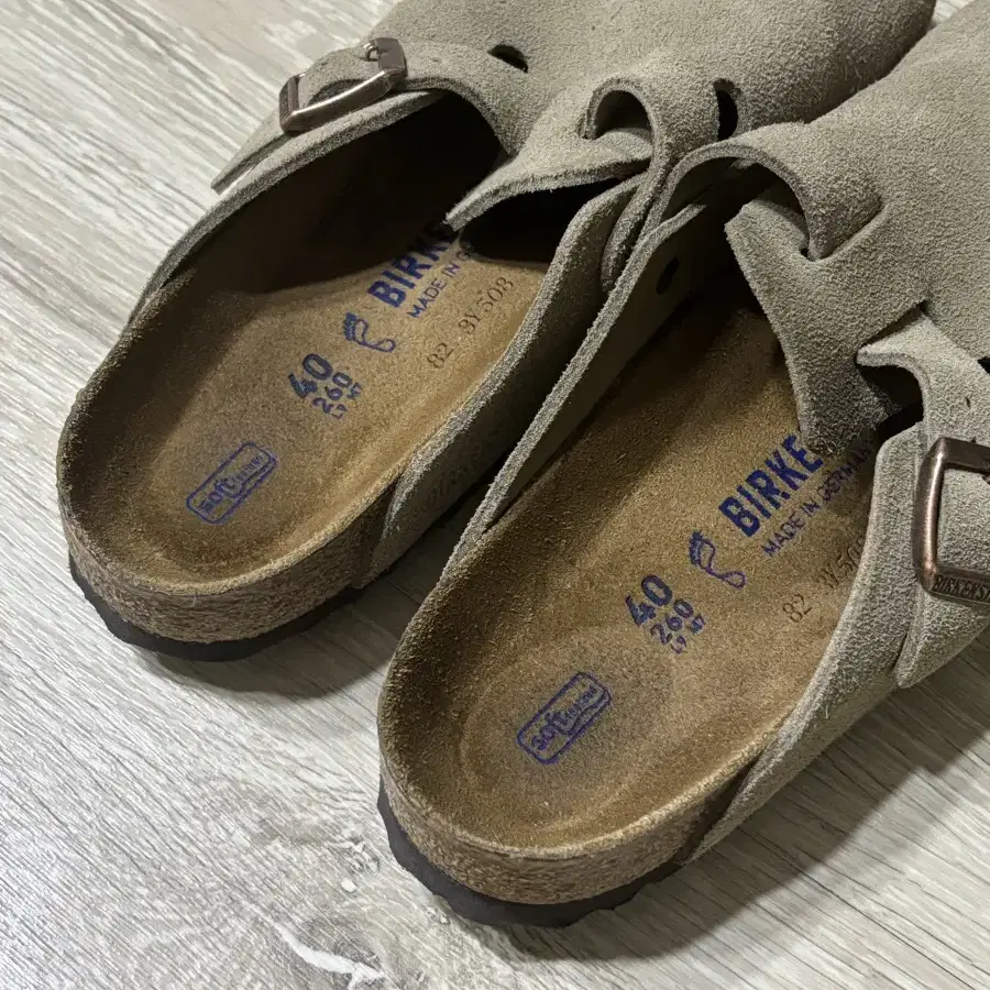 Birkenstock 버켄스탁 보스턴 타우페 40(박스있음)