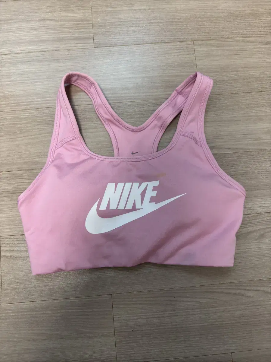 정품 나이키 Nike 스포츠브라탑 요가탑 베이비핑크 M