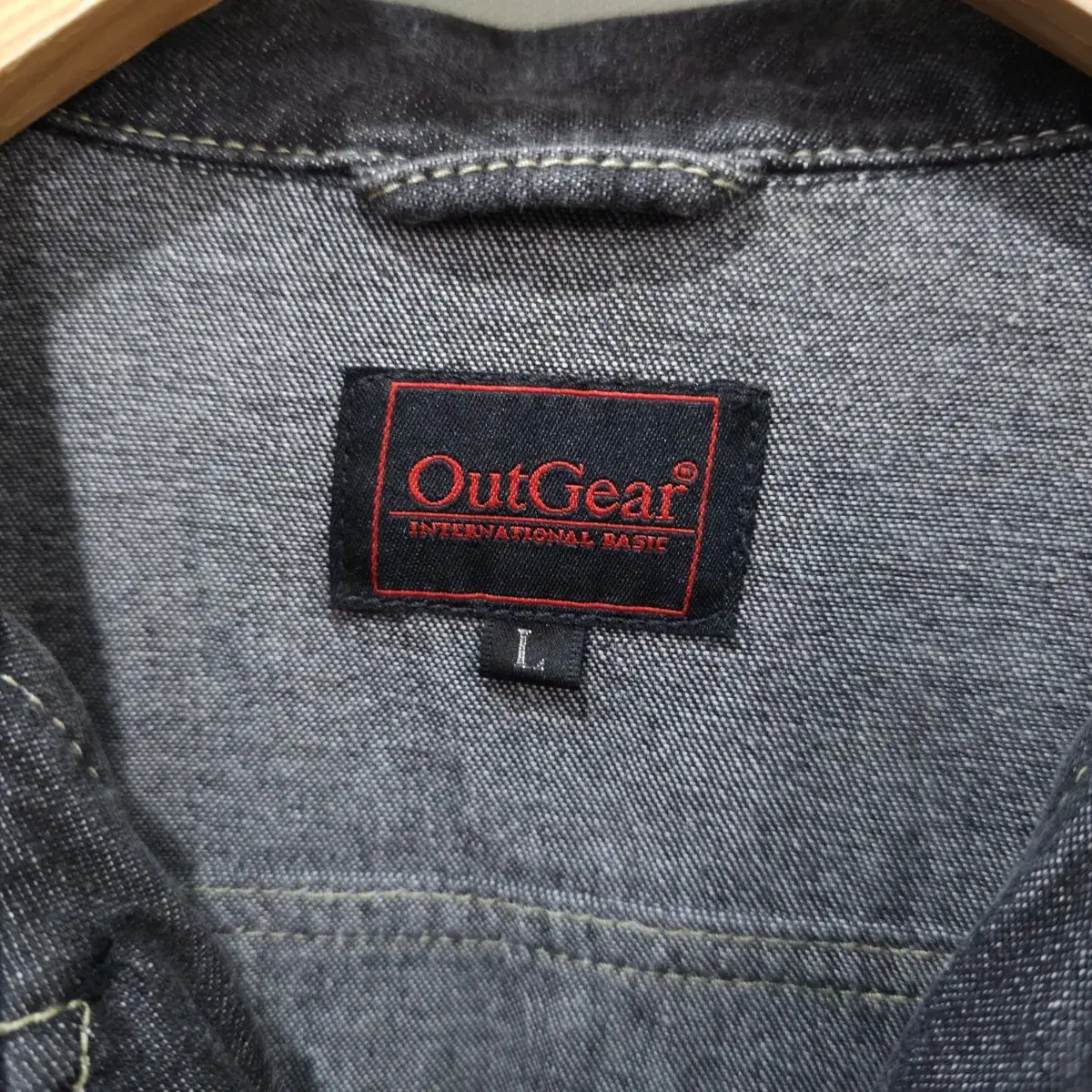 일본 빈티지 OutGear 데님셔츠- L