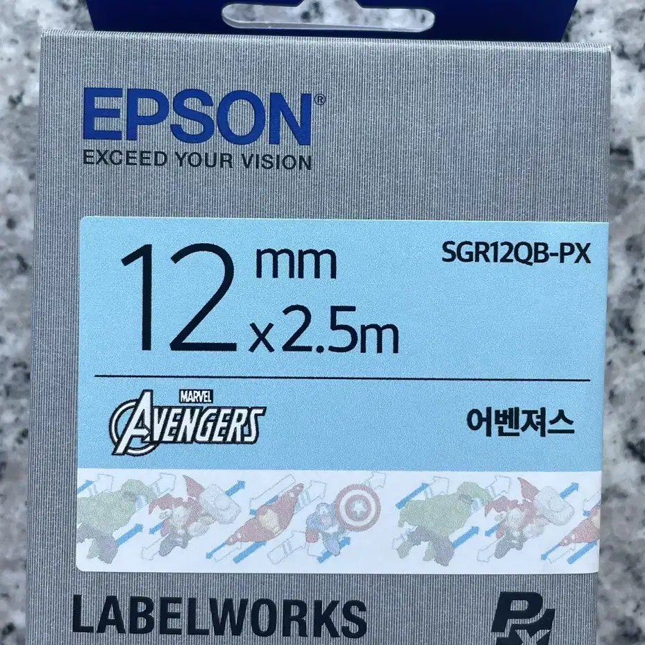 엡손라벨지 12mm 어벤져스