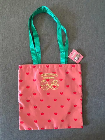 냥코쿠마 딸기 에코백 /Nyankuma eco bag