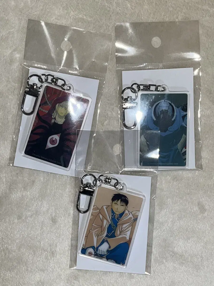 acrylic keyring (Alphonse, Edward, Roy Mustang)