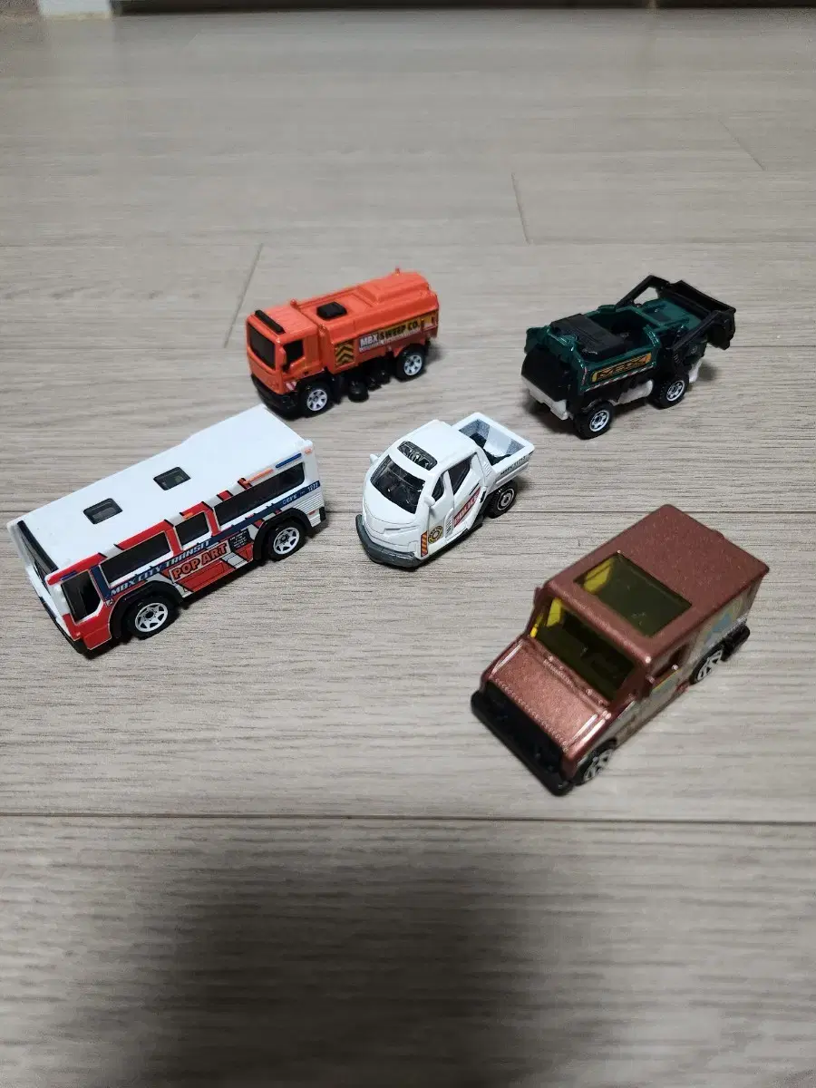 Matchbox 자동차 5종 세트