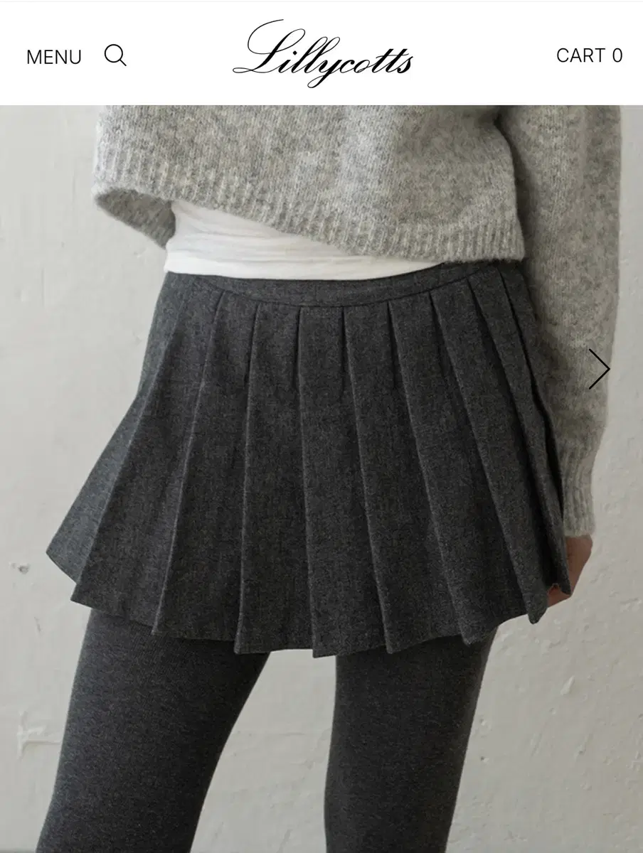 릴리코츠 ,lillycotts Monte Pleats Mini Skirt