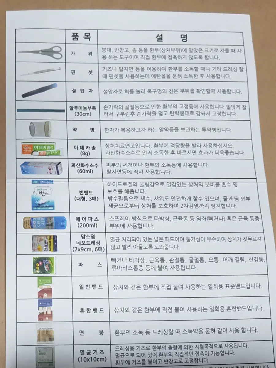 스페셜 구급가방 1호 구급함