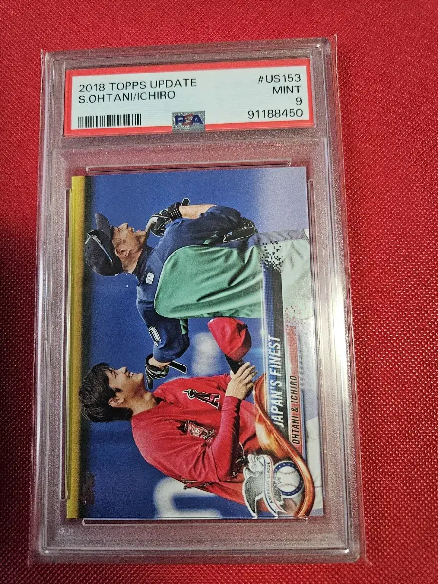 오타니 루키시즌 2018 Topps 이치로 오타니 PSA 9등급