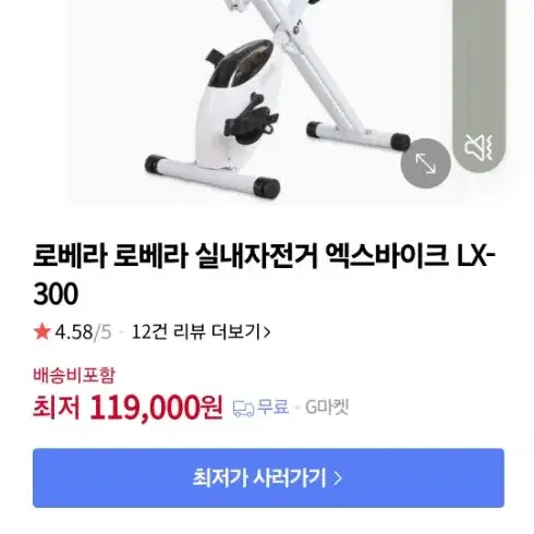 로베라 실내자전거LX300