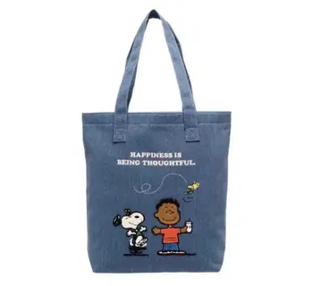 STARBUCKSxPEANUTS 스누피 토트백 블루 스벅