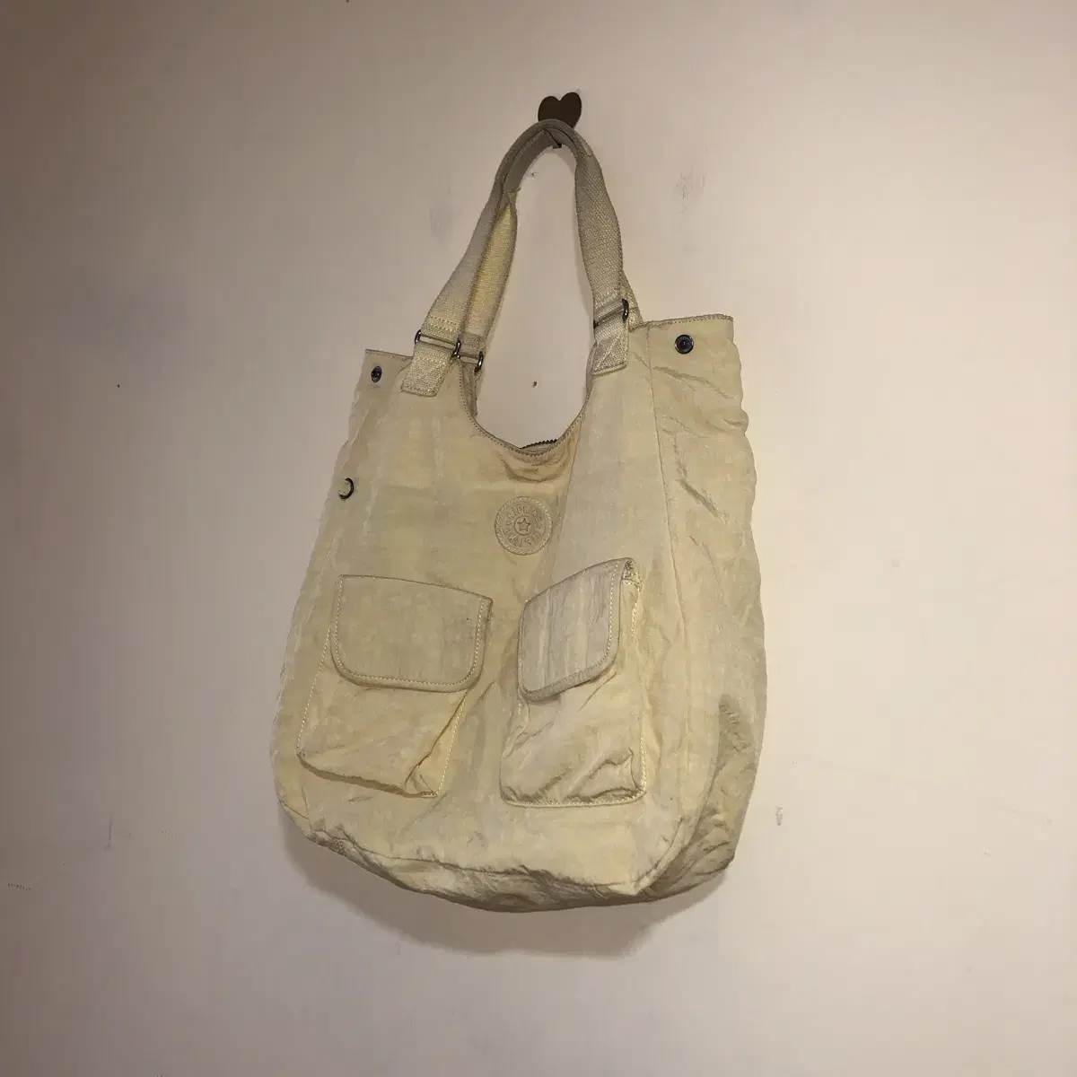 Vintage kipling lemon tote bag