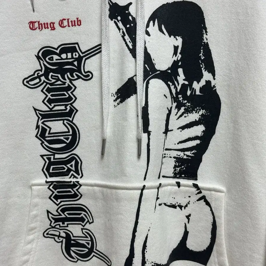 떠그 클럽 thug club 뿔 후디 후드 초판 아카이브 화이트 L