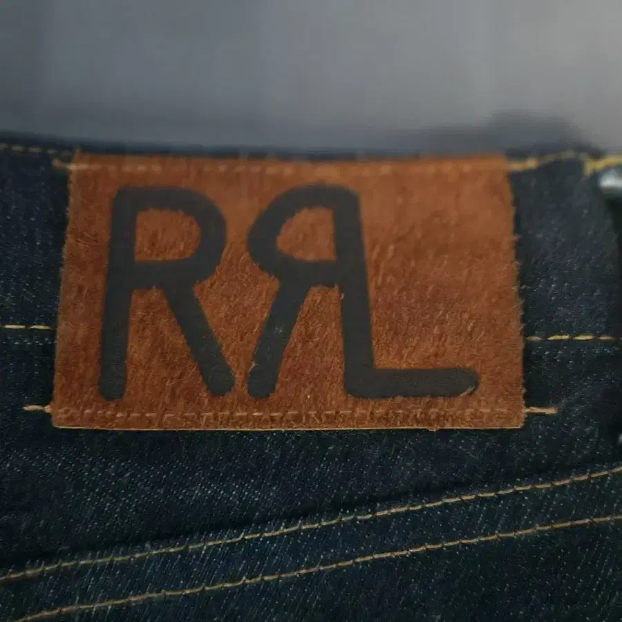 RRL 린스드 스트레이트 데님 33x32