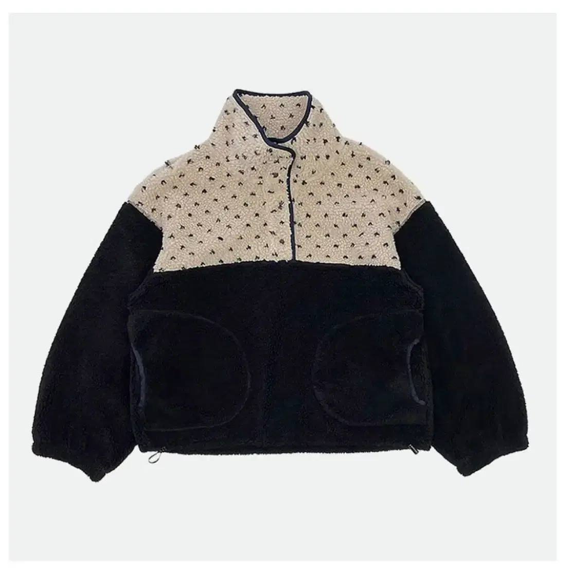 호쿠스포쿠스 Heart dot Fleece Anorak