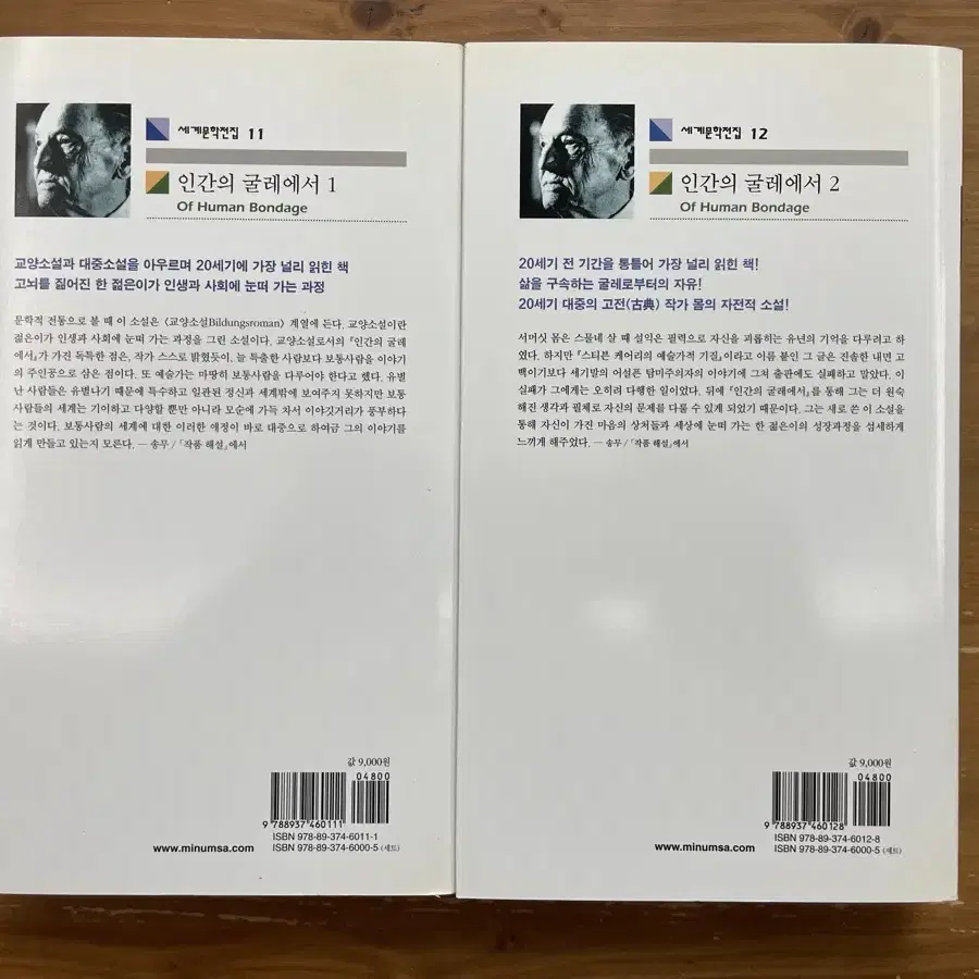 인간의 굴레에서 1,2권 세트 - 서머싯 몸