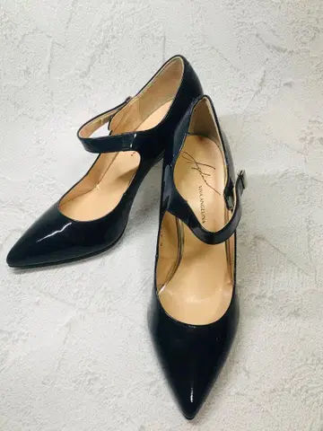 미사용 새상품 비바 안젤리나 힐 펌프스 네이비 24.0