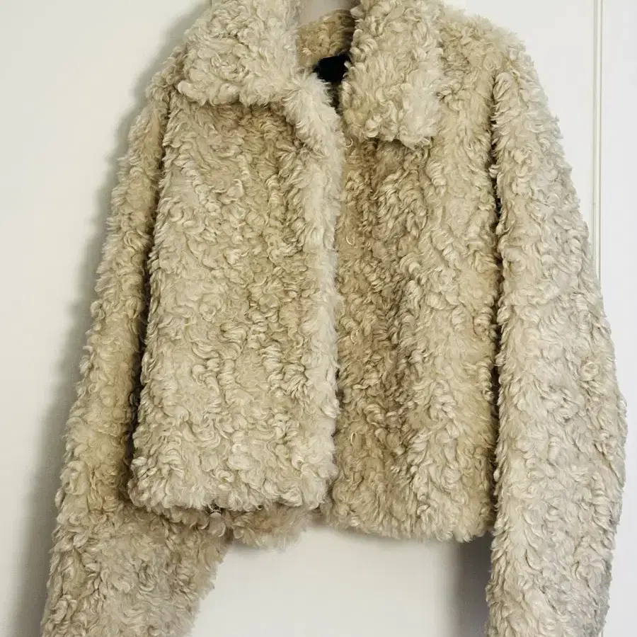 모노하 플러피 버튼자켓 MONOHA FLUFFY BUTTON JACKET