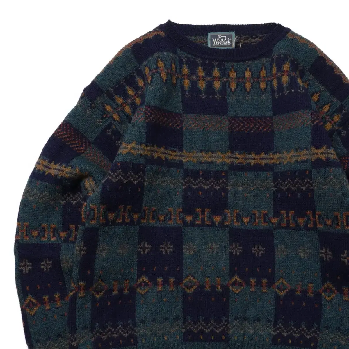 울리치 Ethnic Pattern Wool Sweater