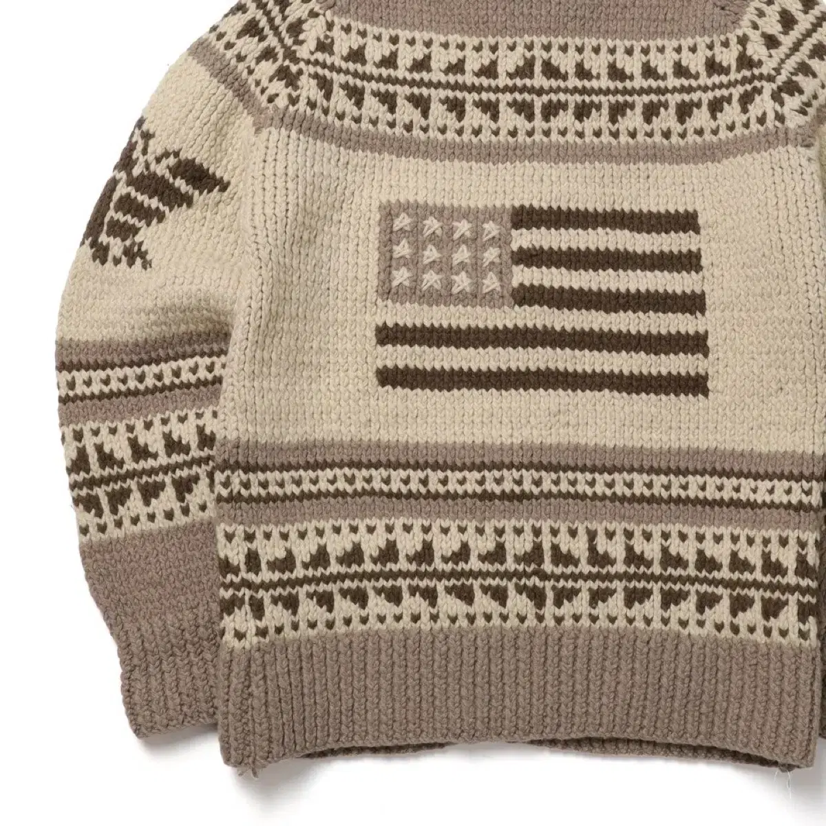 폴로진스 Iconic Flag Cowichan Cardigan