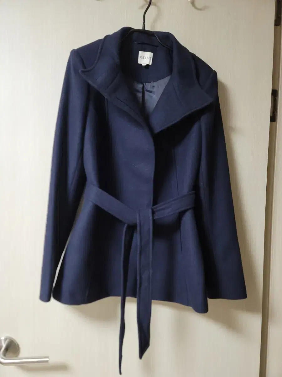 (Genuine) Reiss Wool Jacket Belted Jacket