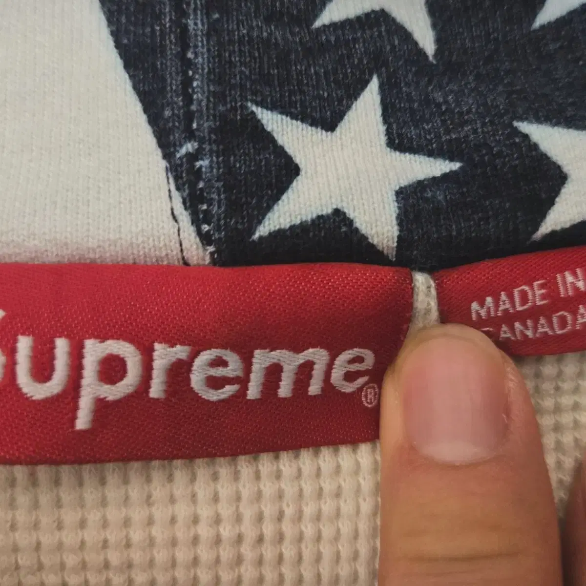 FW14 Supreme star spangled banner zip up