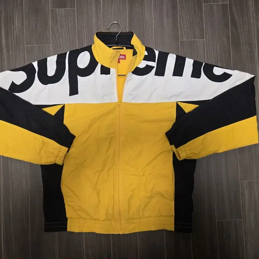 Supreme Shoulder Logo Track Jacket Gold