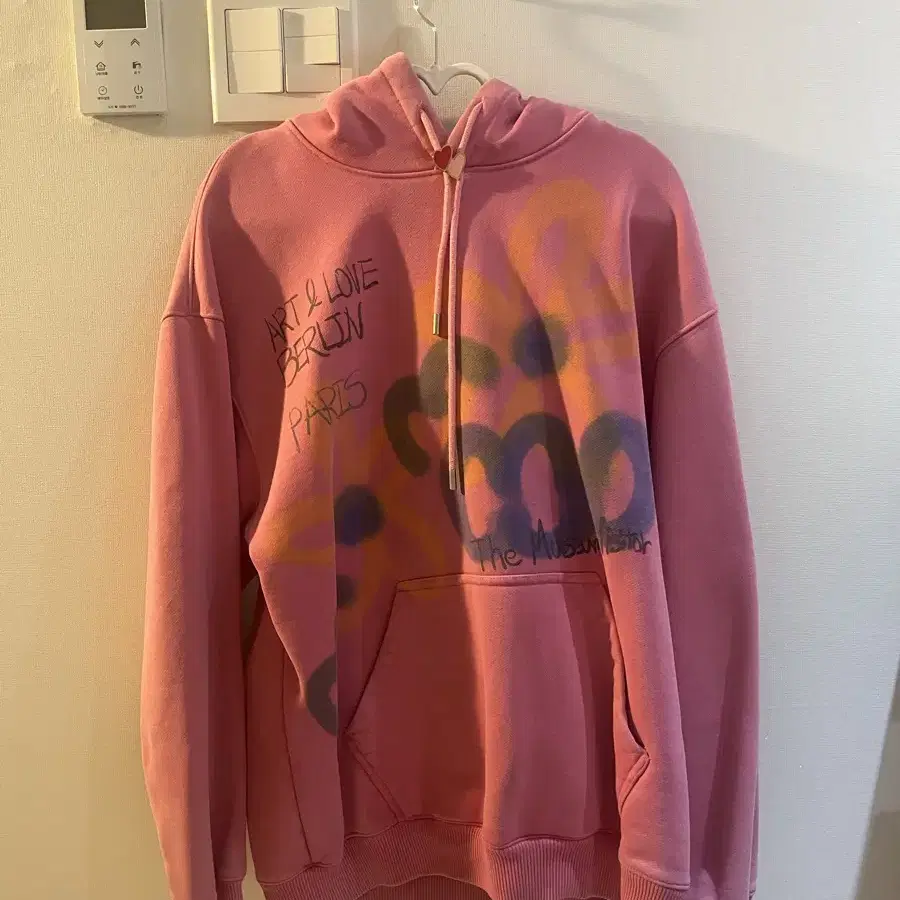 더뮤지엄비지터 flower and cloud sprayed hoody