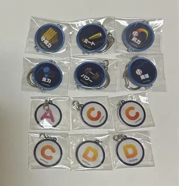 파워프로 능력치 아크릴 키링 참 키링 수비력 주행력 미트 어깨 힘