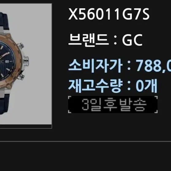 Gc X56011G7S 시계판매