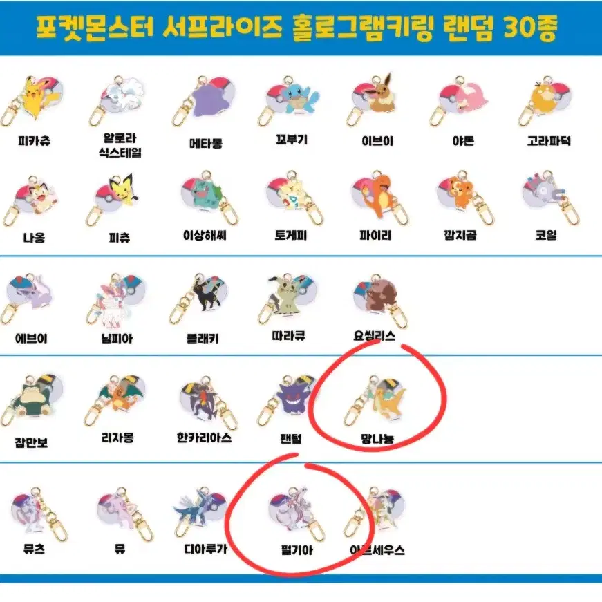 포켓몬스터 키링