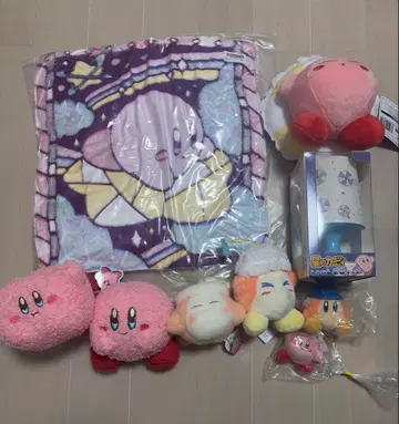 별의 커비 봉제 인형-램프-쿠션 세트