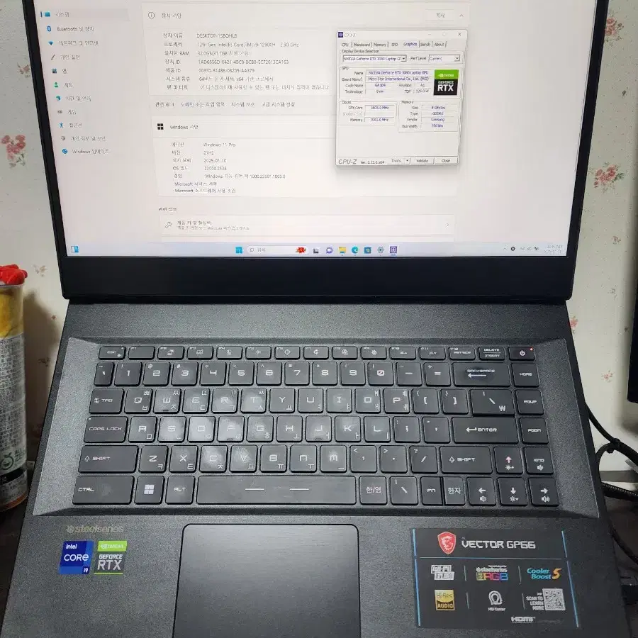 노트북 MSI gp66 12uh(i9-12900h, 32gb, 3080)