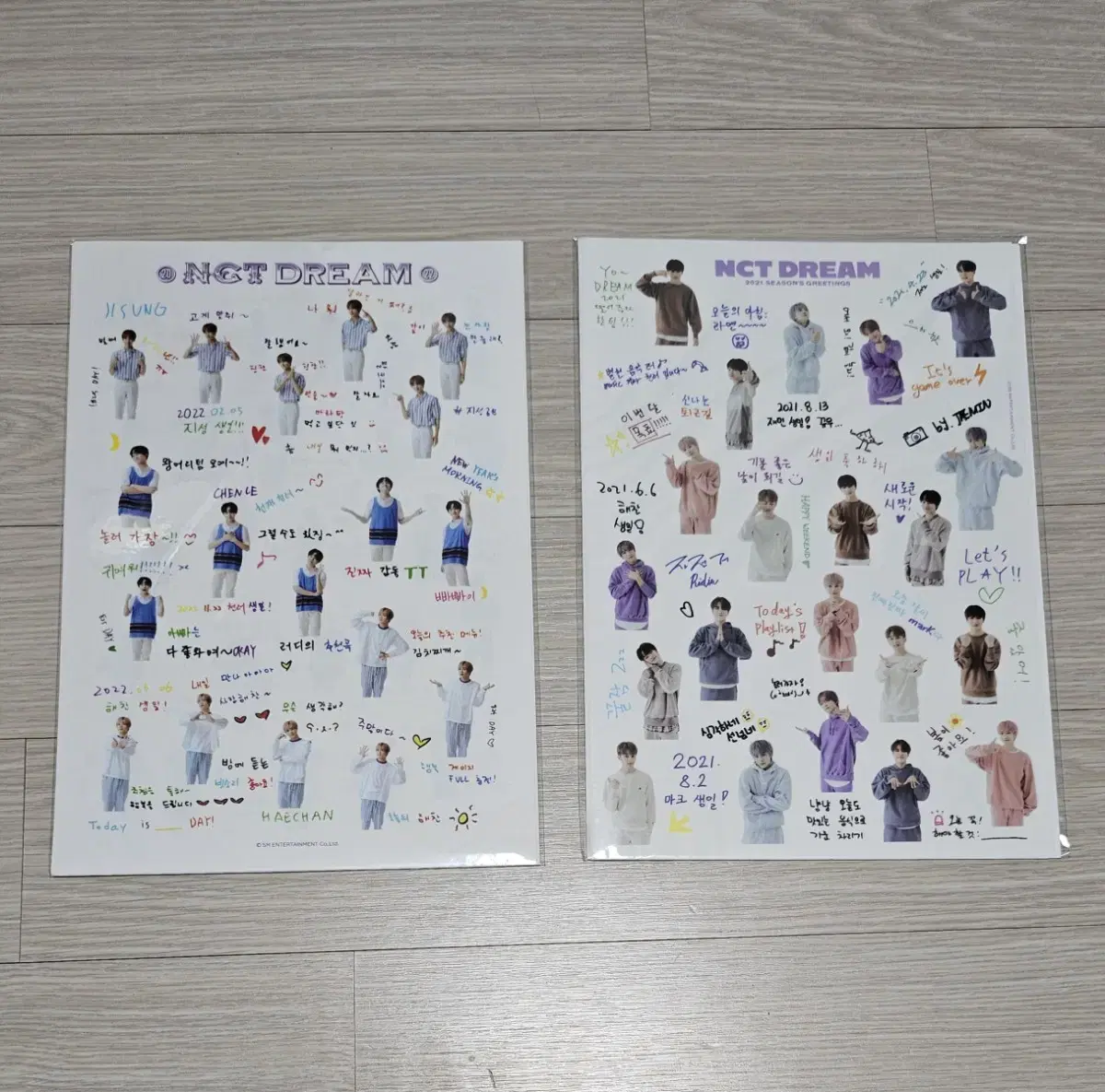 엔시티 드림 2021 시그 스티커 세트 NCT DREAM Sticker