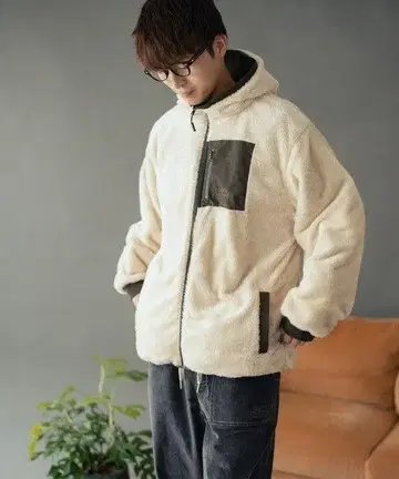 리버시블 보어 x 태슬론 후드 JKT 짐 마스터내추럴 올리브