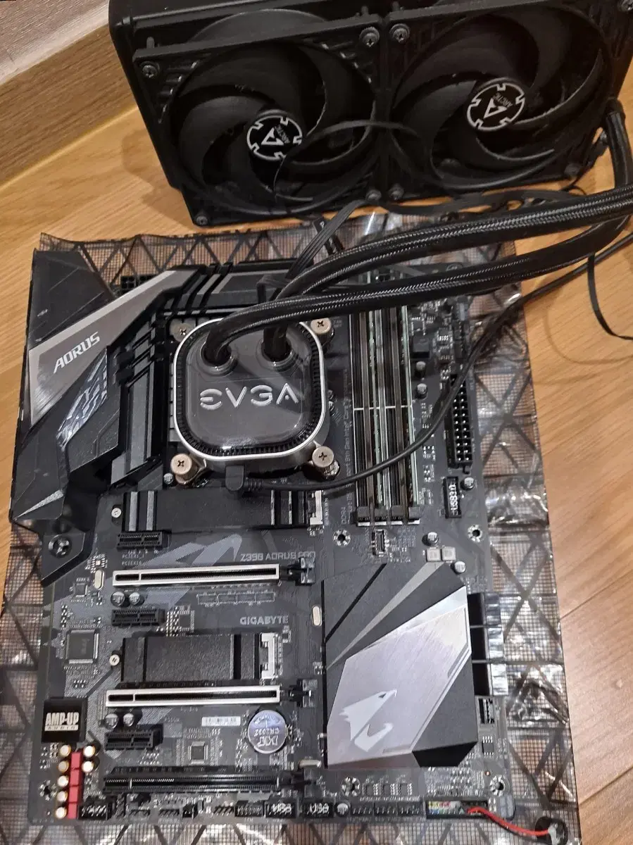 i9-9900k, z390어로스프로, clc240 보드셋