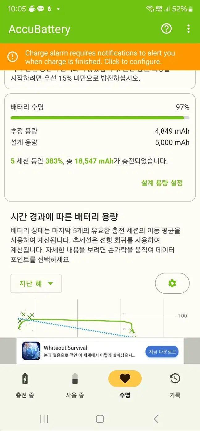 "s급"갤럭시s23울트라(배터리효율97%,"게임" 이나 "유튜버"안함)