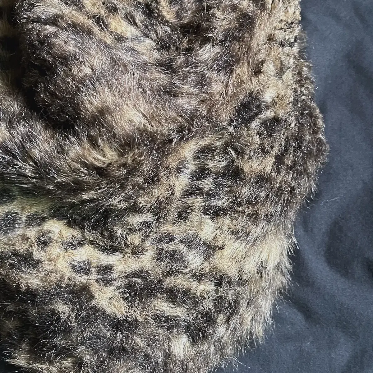 leopard fur hat