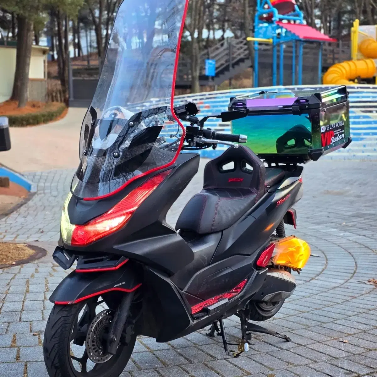 22년식 PCX125 ABS 미니큐브 풀튜닝 팝니다